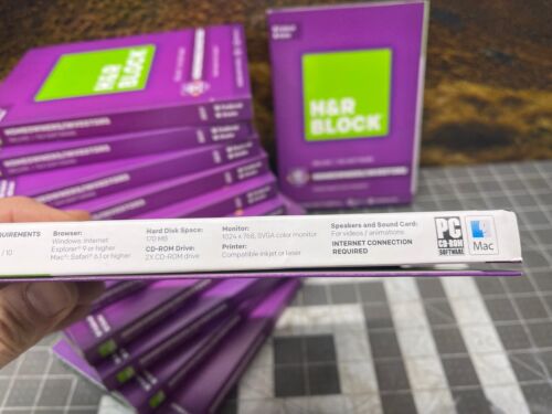 2017 H&R Block DELUXE turbo Federal & State Tax Cut New sealed CDH R HR USA 2017 - Picture 8 of 8