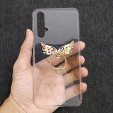 For Huawei Honor Samsung Xiaomi Google Moto OPPO 3D Cute Wings Holder Hard Cover