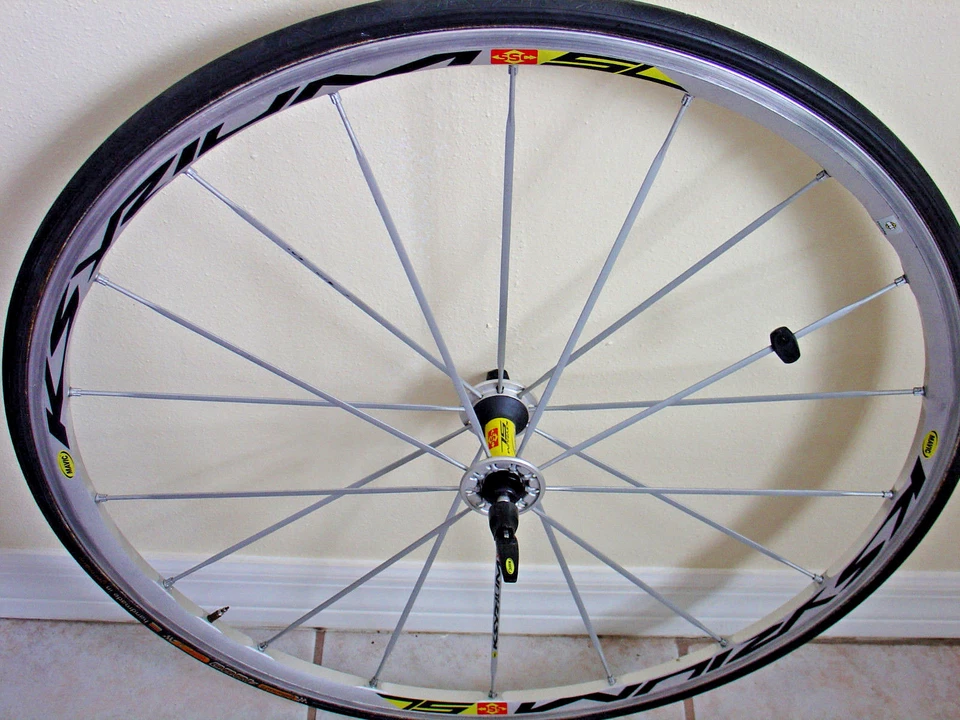 Juego de ruedas MAVIC Ksyrium SL *Ruedas TUBULARES. Llantas de bicicleta de carretera 700c 1488 gr P/U SOLO Foto 2 de 4