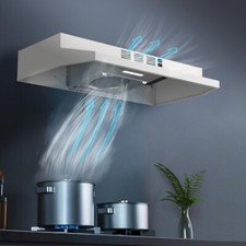 30inch Under Cabinet Range Hood 230CFM Ducted/Ductless Kitchen Cook Fan w/LED