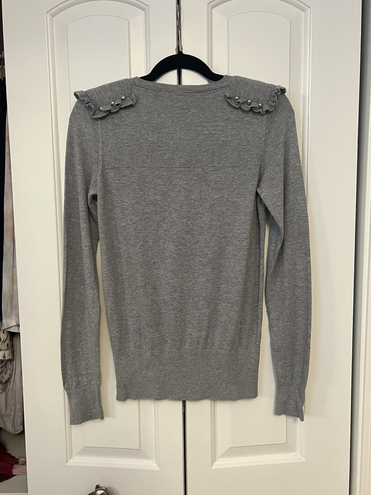 FRENCH CONNECTION Grey Button Down Light Cardigan… - image 2