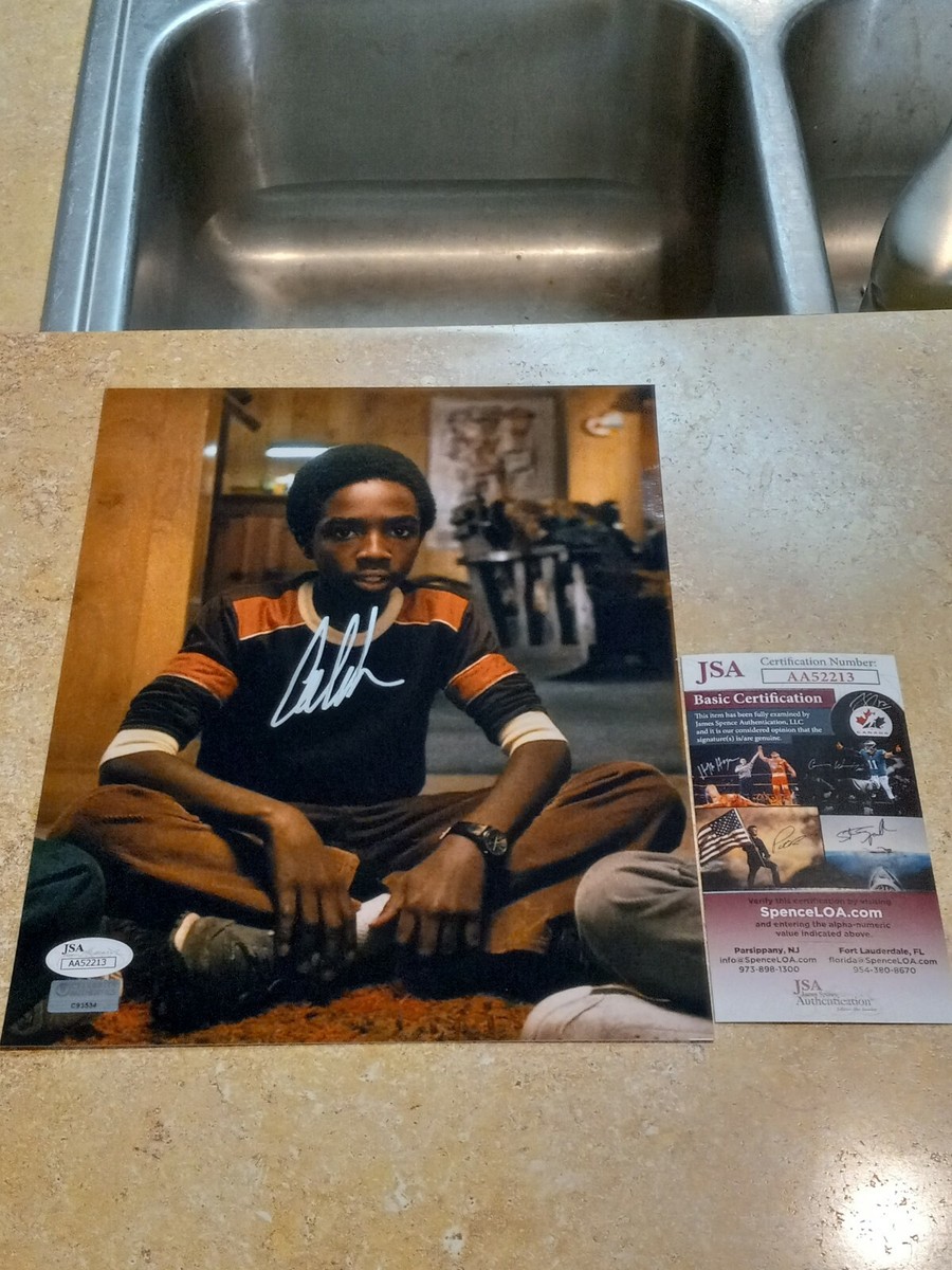 Caleb McLaughlin Actor Signed Stranger Things Show Lucas 8x10