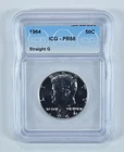 1964 Kennedy Half Dollar Straight G PR68 ICG