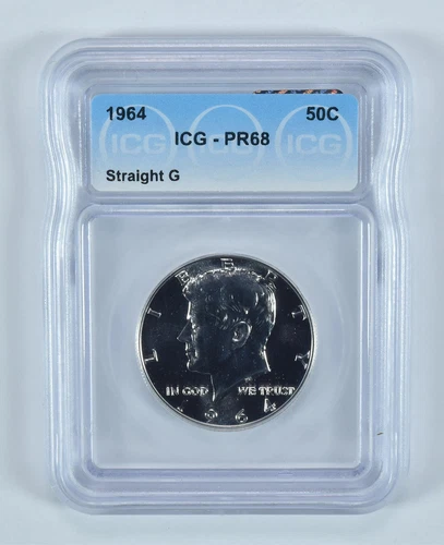 1964 Kennedy Half Dollar Straight G PR68 ICG