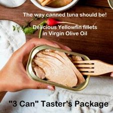 NATURAL CATCH ⭐ 3 Pack ⭐ Canned Yellowfin Tuna Fish in Olive Oil  ⭐ DELICIOUS!