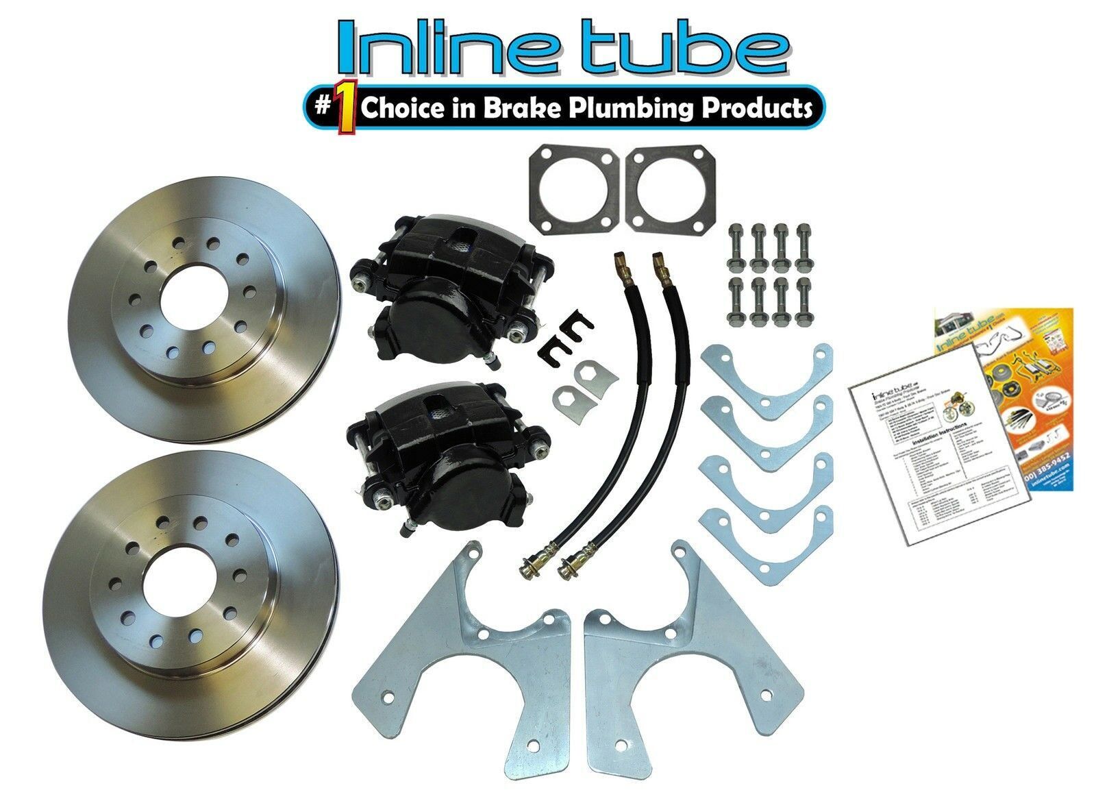 196477 Gm 10 12 Bolt Rear Axle End Disc Brake Conversion Kit Set Std