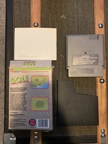 Bandai Golf: Challenge Pebble Beach (NES, 1989) - Cartridge, Instructions & Box
