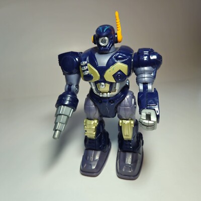 Hap-P-Kid Happy Cyber Toy Robot Light Up And Walking Action Vintage