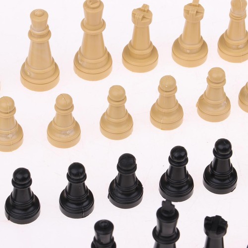 32pc 2" Plastic Chess Pieces Only Board Game Checker Pawns Accessories - Picture 7 of 7