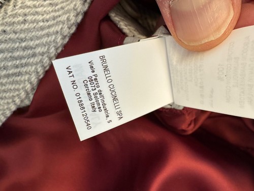 Brunello Cucinelli Wool, silk and cashmere chevron bomber jacket Size 50IT 40US - Picture 17 of 18
