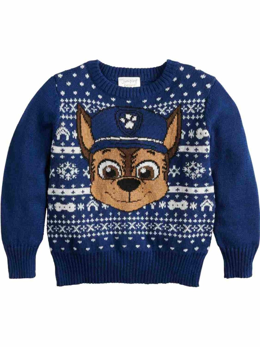 Paw Patrol Toddler Boys Chase Christmas Holiday Knit Sweater