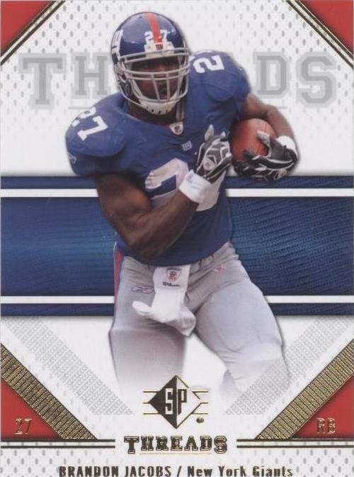 2009 SP Threads Brandon Jacobs #10 - 1 of 2