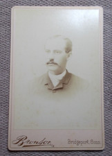 Bridgeport Connecticut Cabinet Portrait Bronson Studio Handsome Man-buy it now-