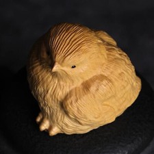 Poussins sculptés à la main / sculpture en bois de poule décoration art objets