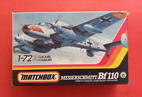 Cacciatorpediniere 1:72 Matchbox 40115, MESSERSCHMITT Bf 110 D-2/C-3