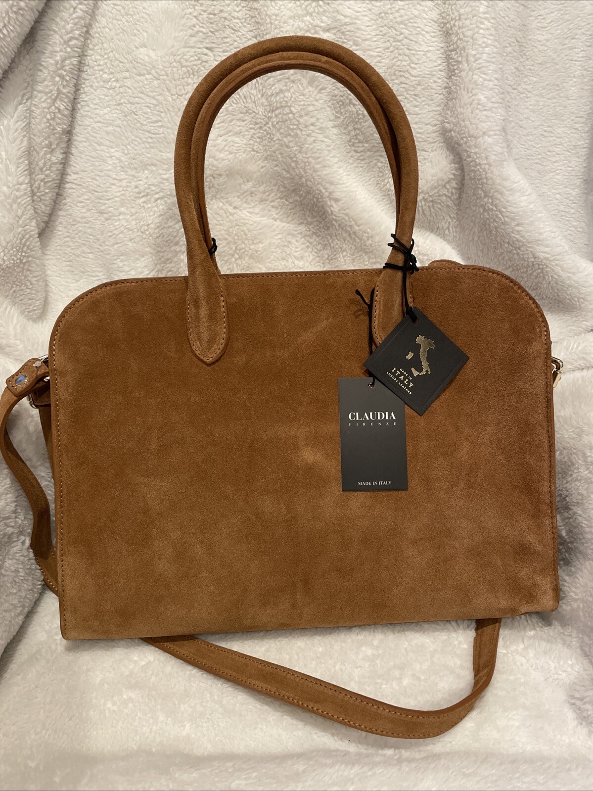 Claudia Firenze Italian Suede Bag Made In 🇮🇹 Italy Trendy