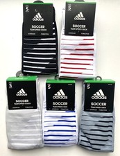 Adidas High Soccer Socks Kids OTC Team Speed II Youth S White Red Blue New NWT