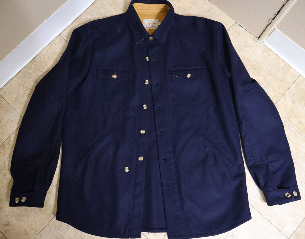 Dehen 1920 Crissman Navy Blue Overshirt in Size Large