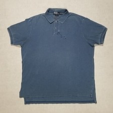 VTG Polo By Ralph Lauren Custom Fit Short Sleeve Polo Shirt Men's Size XL Blue