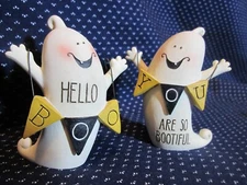 Set 2-2020 Blossom Bucket Suzi "YOU Are So Bootiful & Boo Hello" Ghost Figurines