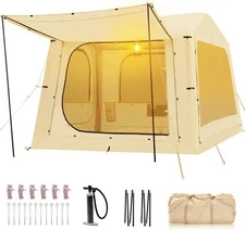 2-in-1 Design Inflatable Tents for Camping Tailgate&Standalone Tent w/ Air Pump