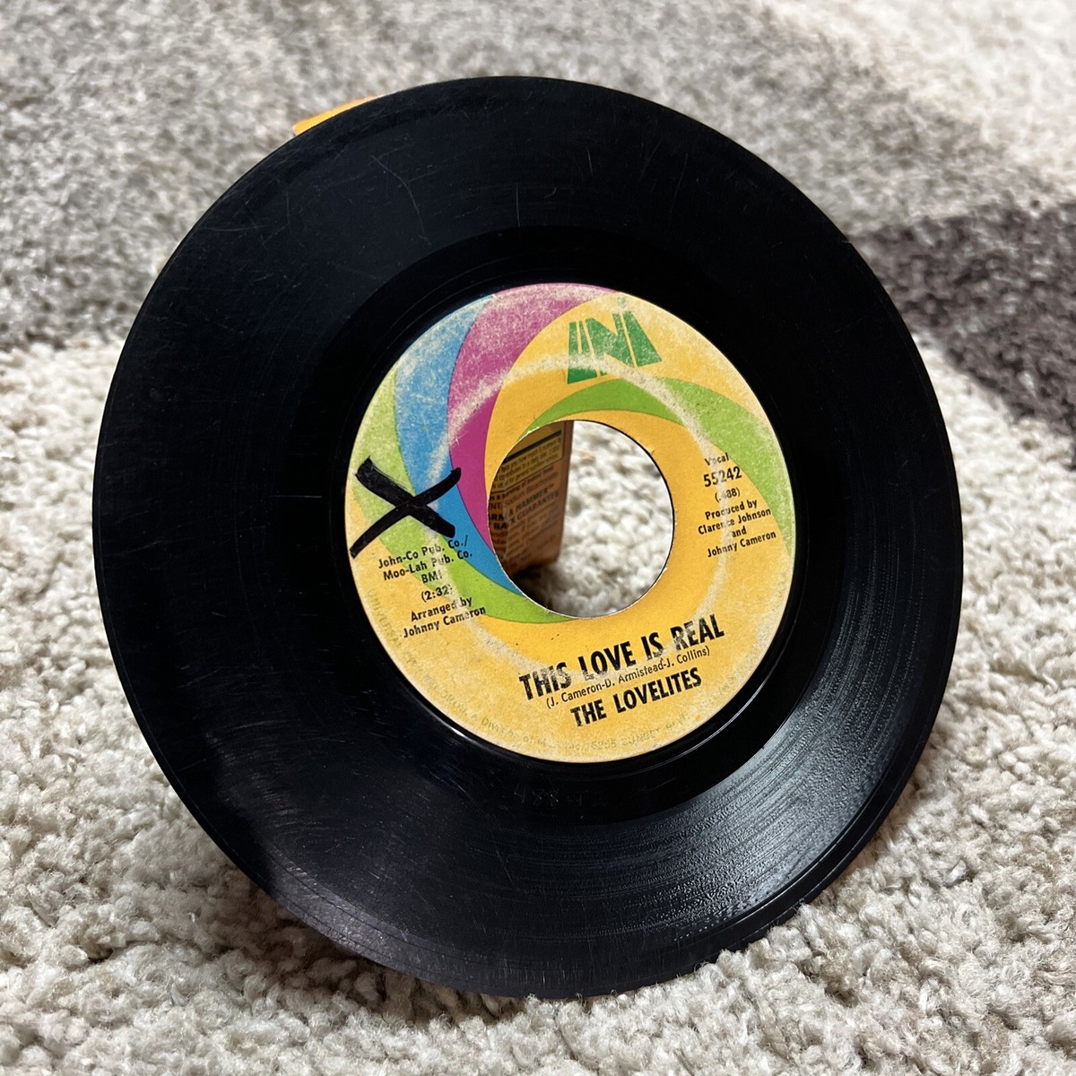 The Lovelites This Love Is Real/Oh My Love Vinyl 7 45 RPM 1970