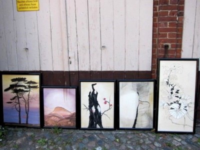 5 ! Ölbilder abstrakt orig. signiert K.J. (Jan) ASSMANN 2004 Holzrahmen schwarz%