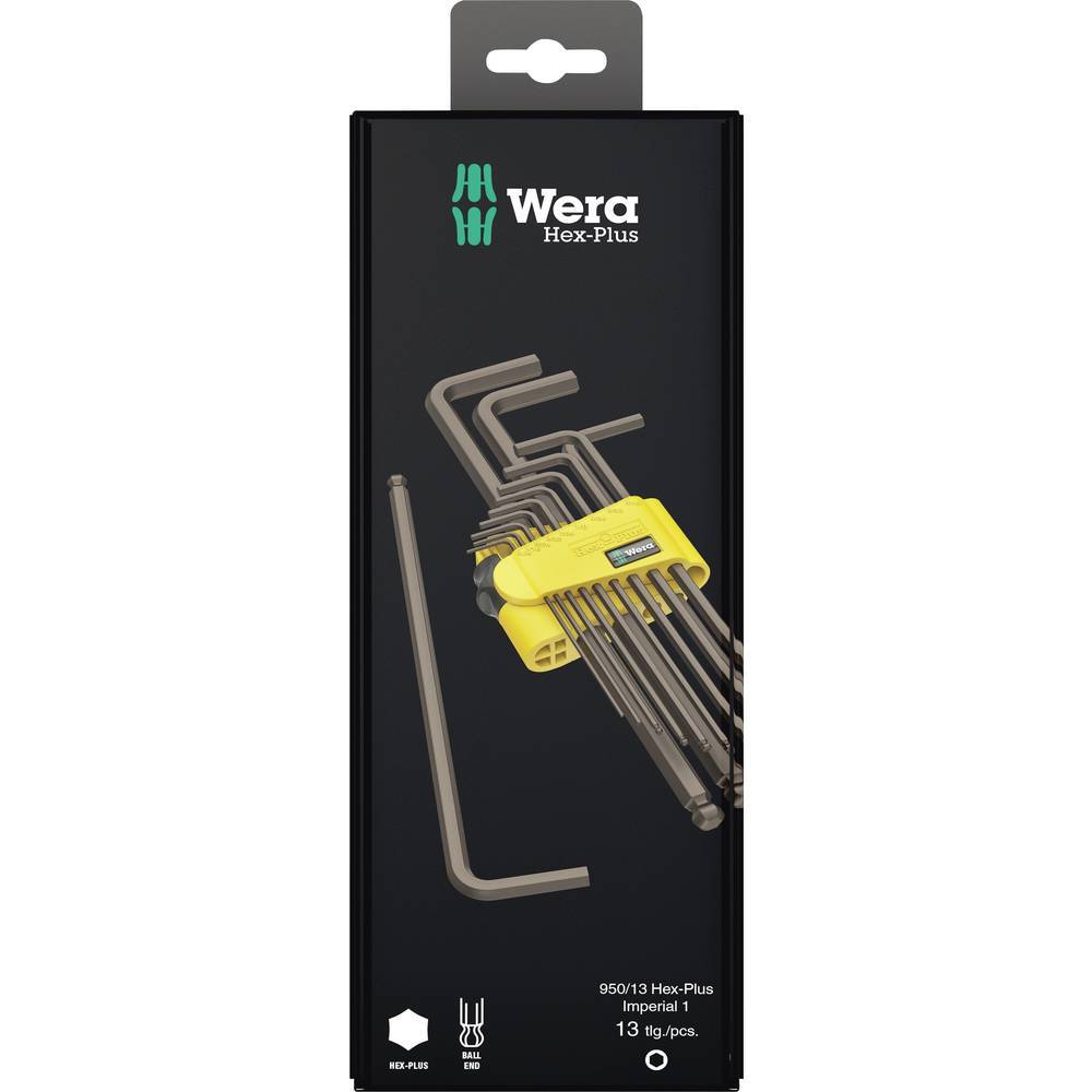 Wera 950/13 Hex-Plus Imperial 1 Brugola interna Kit di chiavi a brugola 3/8