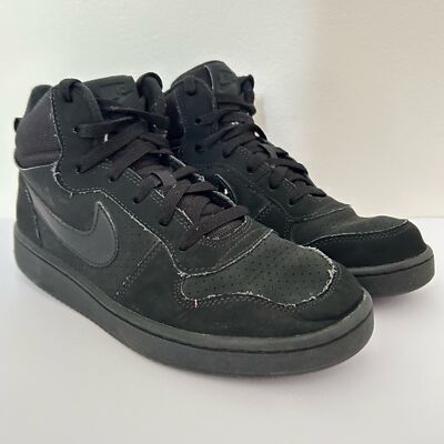 Nike Court Borough Mid Big Kids Shoes in Black size 7Y  display picture 2