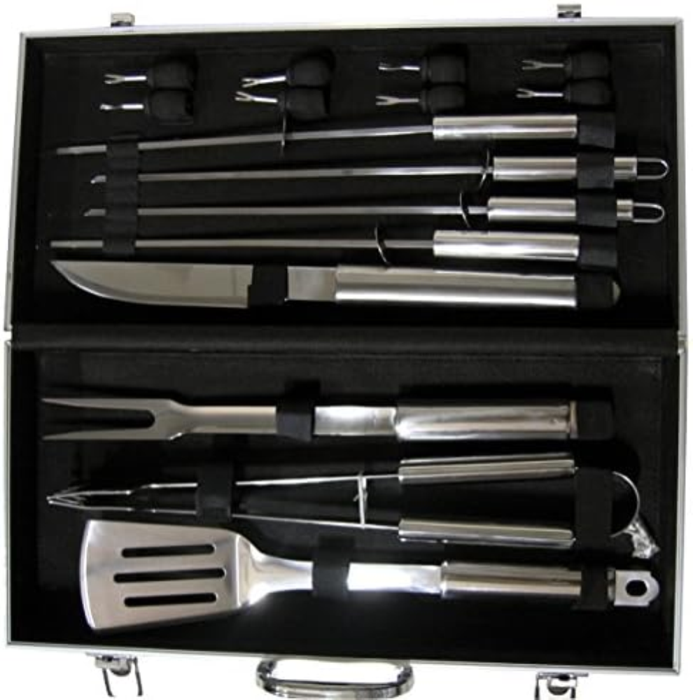 Pradel Excellence WB107 Valigia in Metallo Barbecue da 16 Pezzi