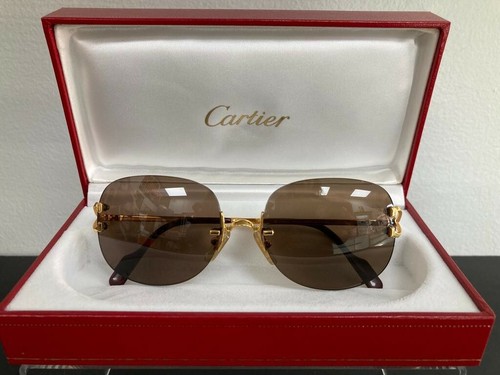 Cartier Rimless Vintage Sunglasses Men 