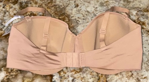 DKNY Litewear Molded Cup Strapless Nude Underwire Bra NEW Womens Sz 34DD 36DD - Picture 8 of 13