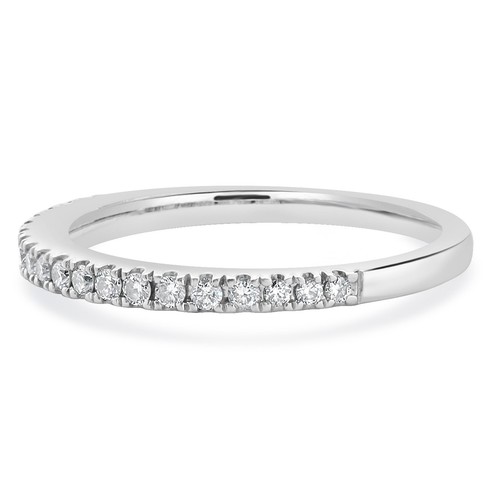 Vera Wang 14 Karat White Gold Diamond Band - Picture 3 of 4