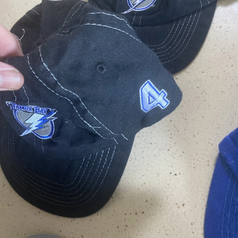 Tampa Bay Lightning #4, #91, #41 Gorra Ajustable NHL Hockey Lote de 6 Foto 4 de 4