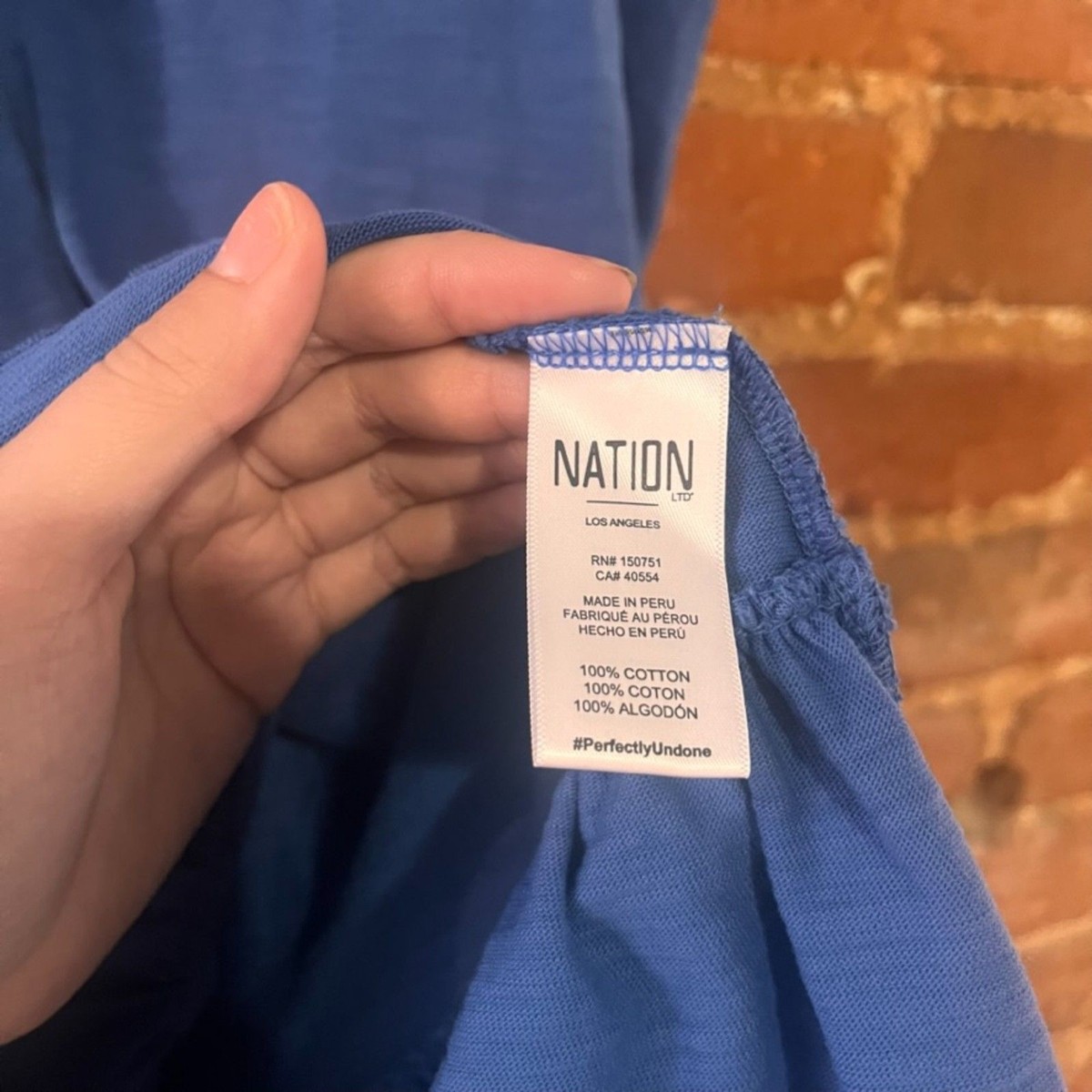 Nation LTD Danika Flounce Dress Blue *minor flaw* XS | eBay