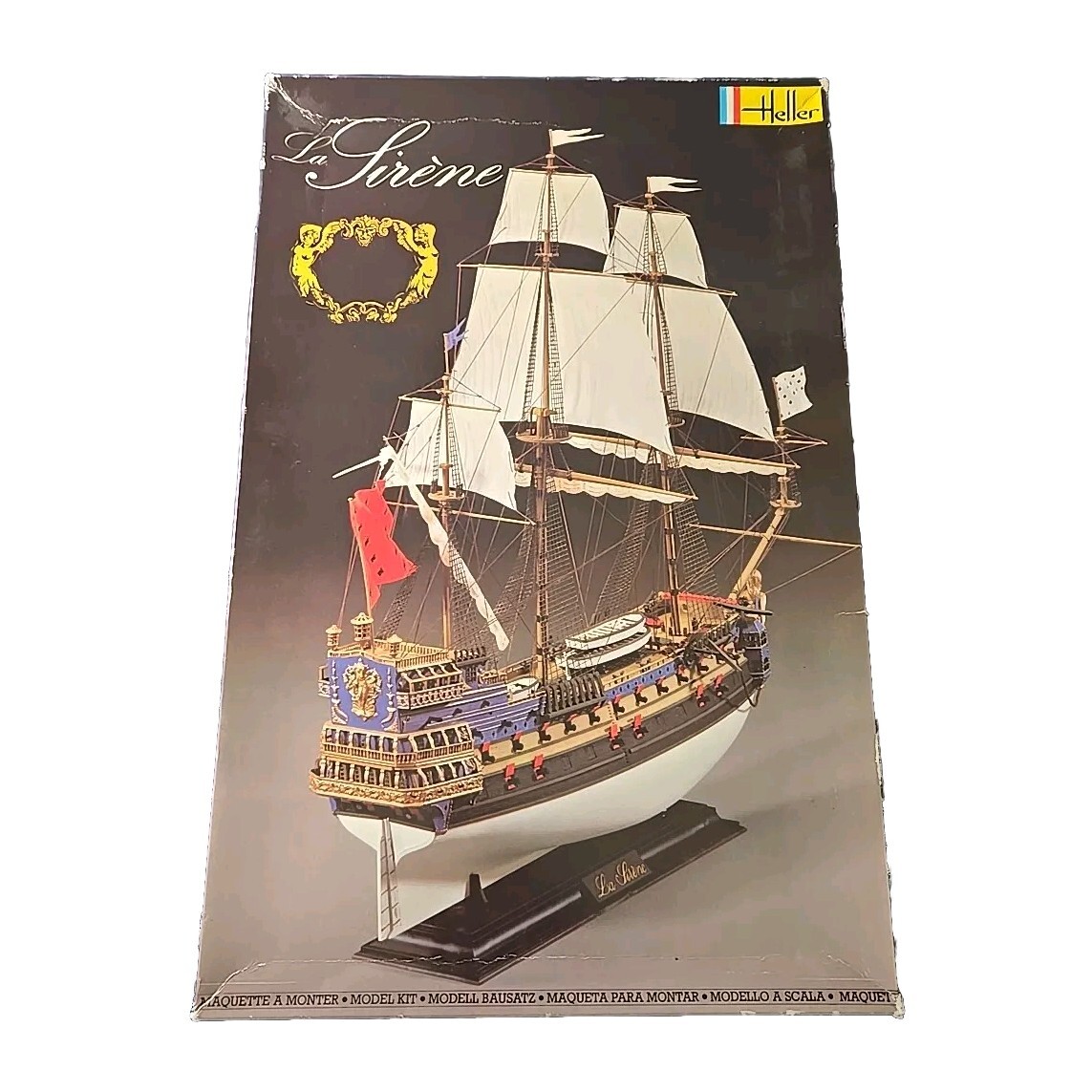 ★現状品★Heller 1/200 La Sirene ラ・シレーヌ プラモデル Heller 1/200 La Sirene French Model Ship Kit # 893 Unbuilt Vintage
