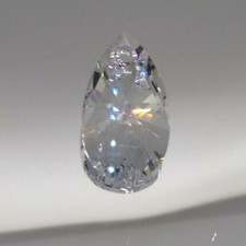 Swarovski Crystal Clear 28mm Pear 6106 Pendant; Large Size; Teardrop Shape