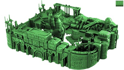 Sci Fi Emerald City Stadium 28mm
