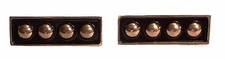 Star Trek Next Generation "TNG" Four Star ADMIRAL RANK PIP Set of 2