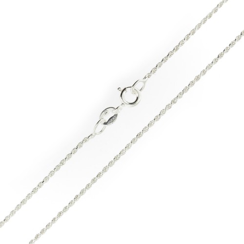 Sterling Silver Diamond Cut Rope Chain 