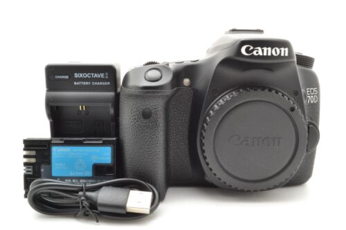 Canon EOS 70D 20.2MP Digital SLR Camera Body Only From Japan #50402