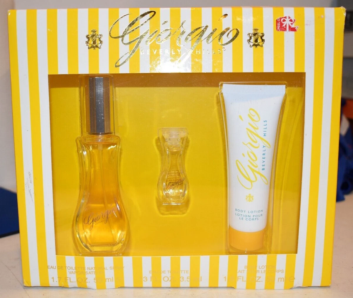 Giorgio Beverly Hills Gift Set Body Lotion Spray Perfume New in