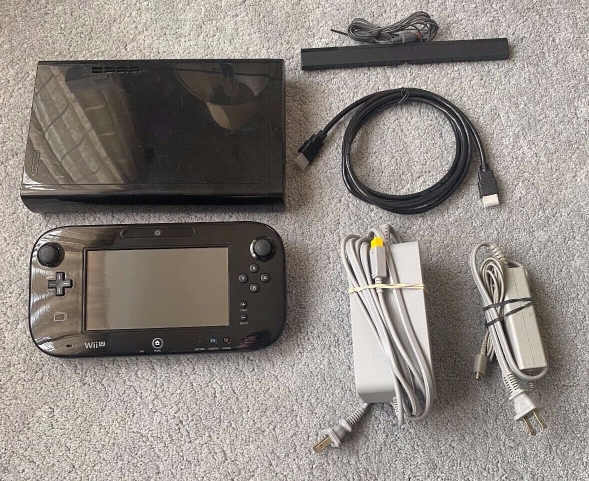 Wii U Console Black 32GB Complete Bundles and Sets! You Pick Games! All  Cords!