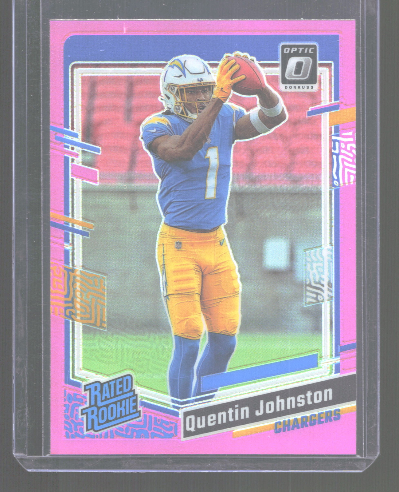 2023 Donruss Optic #265 Quentin Johnston Pink