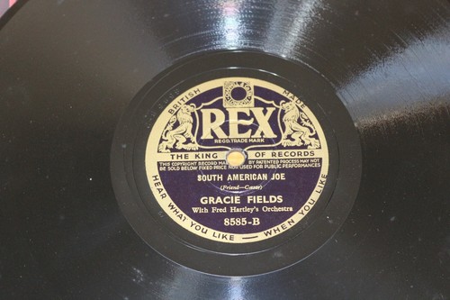GRACIE FIELDS Red Sails in the Sunset South American Joe 78 10" REX Record 1935 - Picture 5 of 5