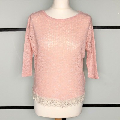 pink lace jumper
