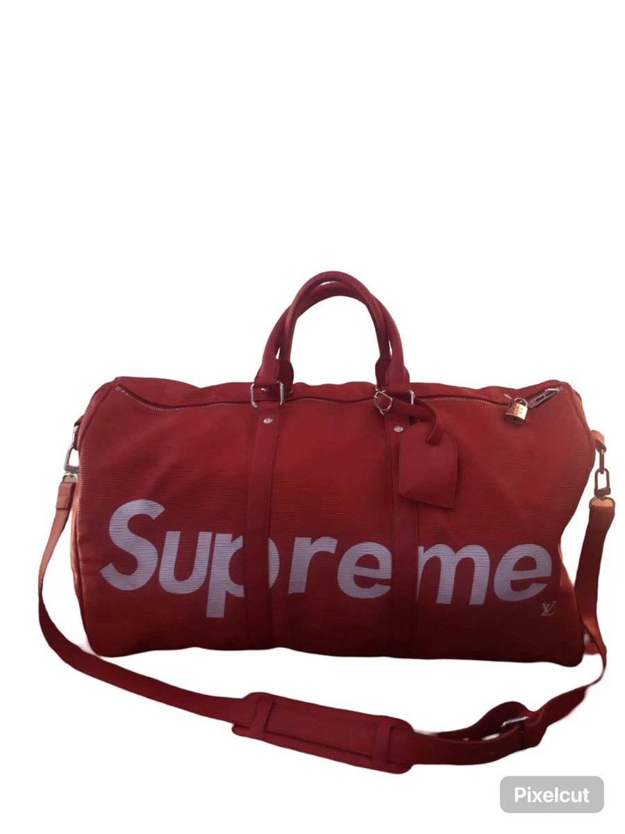 Supreme Leather Duffle Bags for Men for sale | eBay