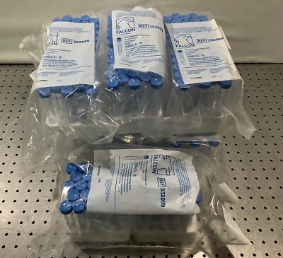 Lot of 7 Falcon 15 mL Polystyrene Centrifuge Tube Conical Bottom 352099
