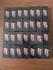 Handmade Epoxy Resin Dominoes Double Six Domino Game Set