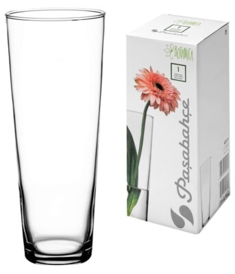 Pasabahce 43177   Glasvase Flora, elegant, hoch, zeitlos, Höhe 26cm
